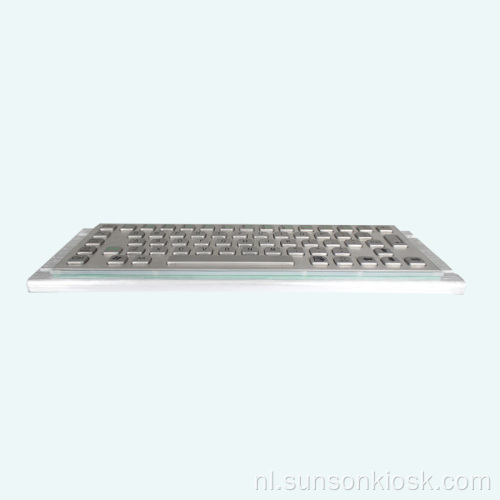 Braille metalen toetsenbord en touchpad